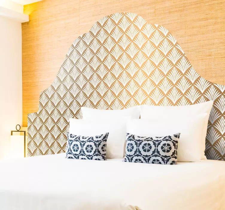 Klistermærke med gyldne blade hovedgærde - TenStickers