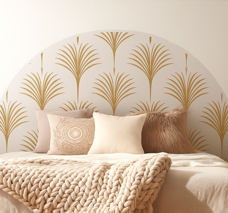 Gyldne viftepalmer wallsticker dyr - TenStickers