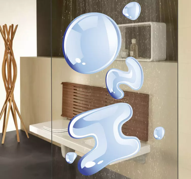 H2o dekorativ tekst klistermærke - TenStickers