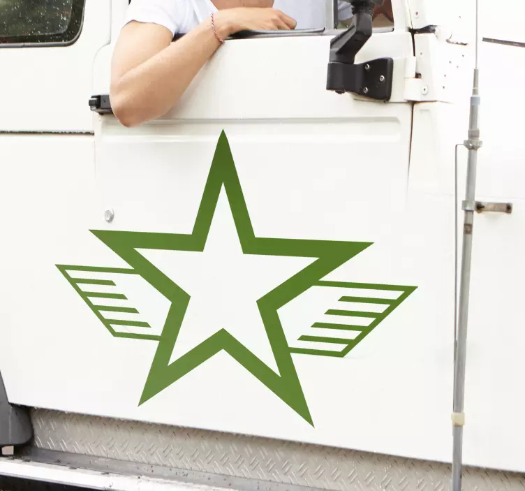 Hærstjerne klistermærke til bil - TenStickers