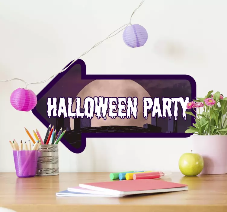 Fest tegn pil halloween klistermærke - TenStickers