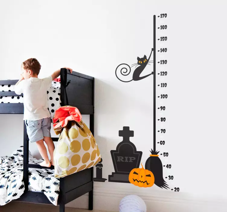 Halloween højdemåler wallsticker - TenStickers
