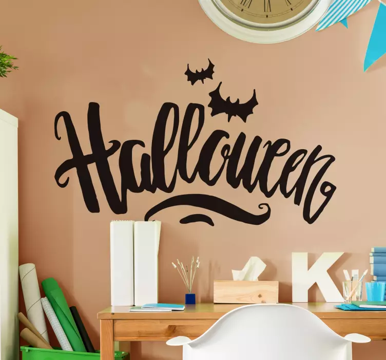 Halloween tekst sticker - TenStickers