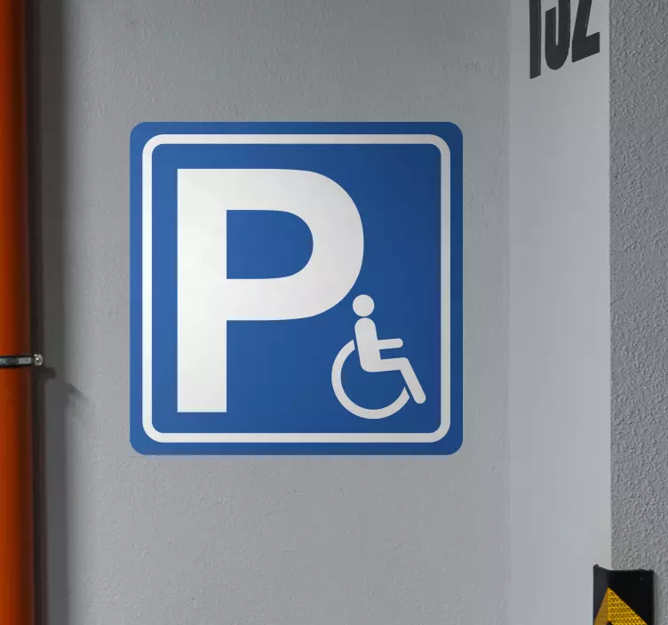 Handicapparkeringsskilt parkering stickers - TenStickers