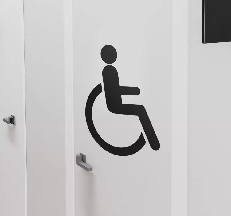 Handicapskilt navneskilt til dør - TenStickers