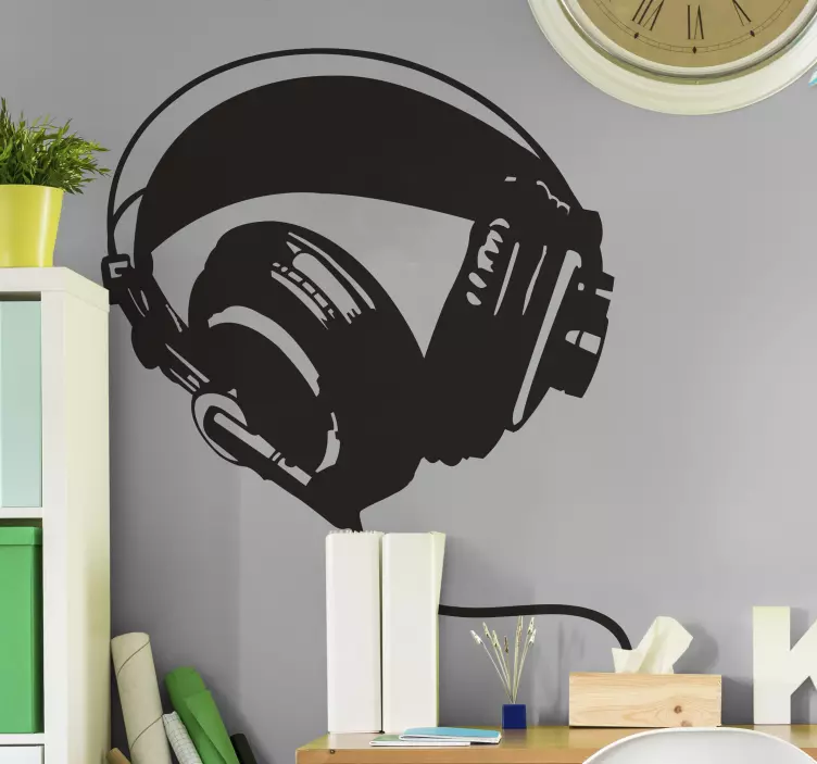 Headphones Musik Stickers  - TenStickers