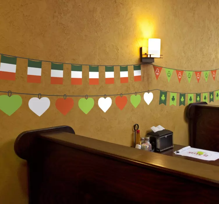 Helgen patrick's dag bunting klistermærke - TenStickers