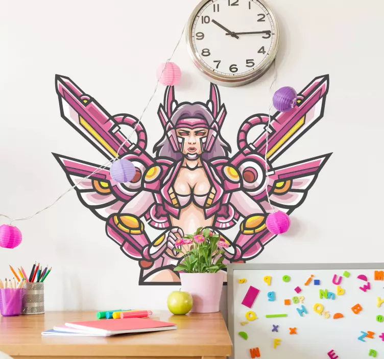 Heroisk sci-fi-figur wallsticker dyr - TenStickers