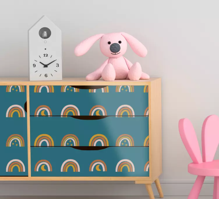 Himmelsk mystisk regnbue klistermærke - TenStickers