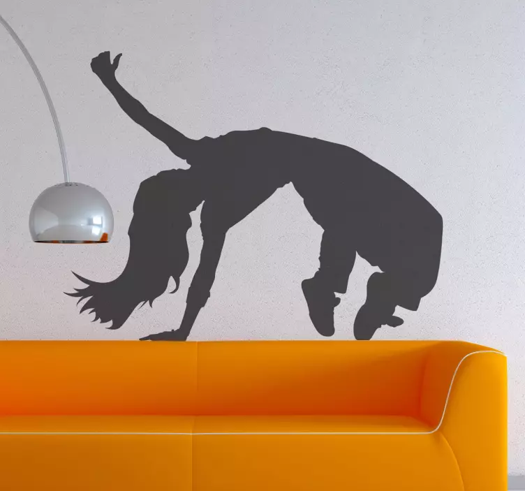 Hip hop danser Wallsticker til stuen - TenStickers