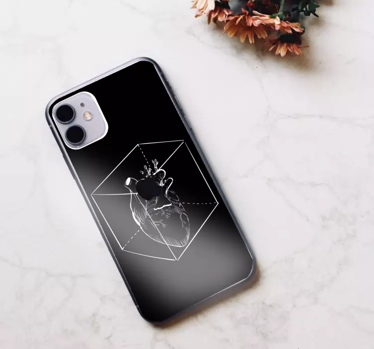 Hjerte i æske wallsticker dyr - TenStickers