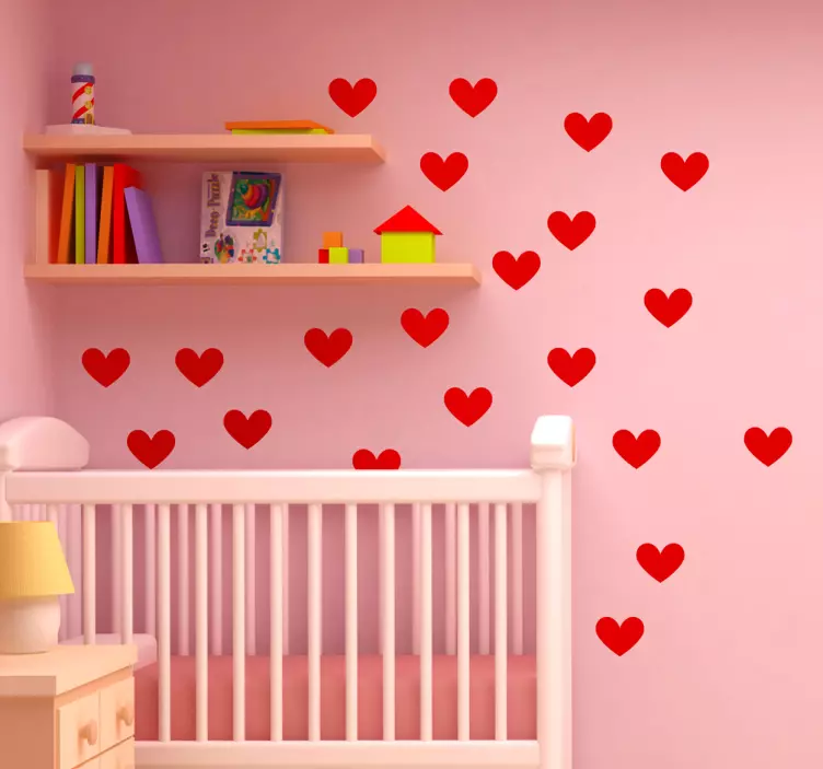 Hjerte stickers - TenStickers