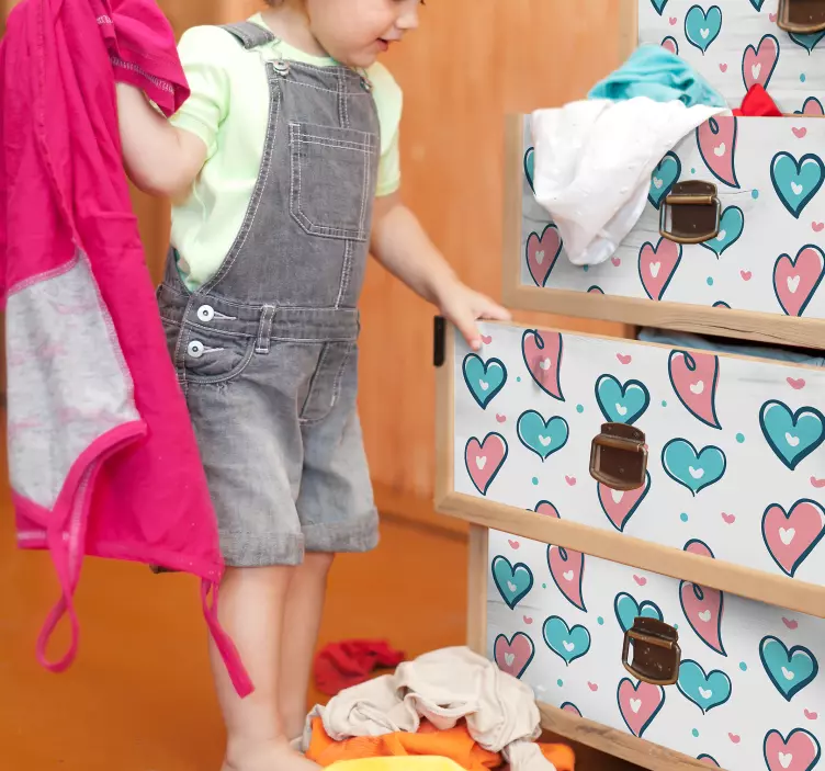 Hjerte tegninger kærlighed klistermærke - TenStickers