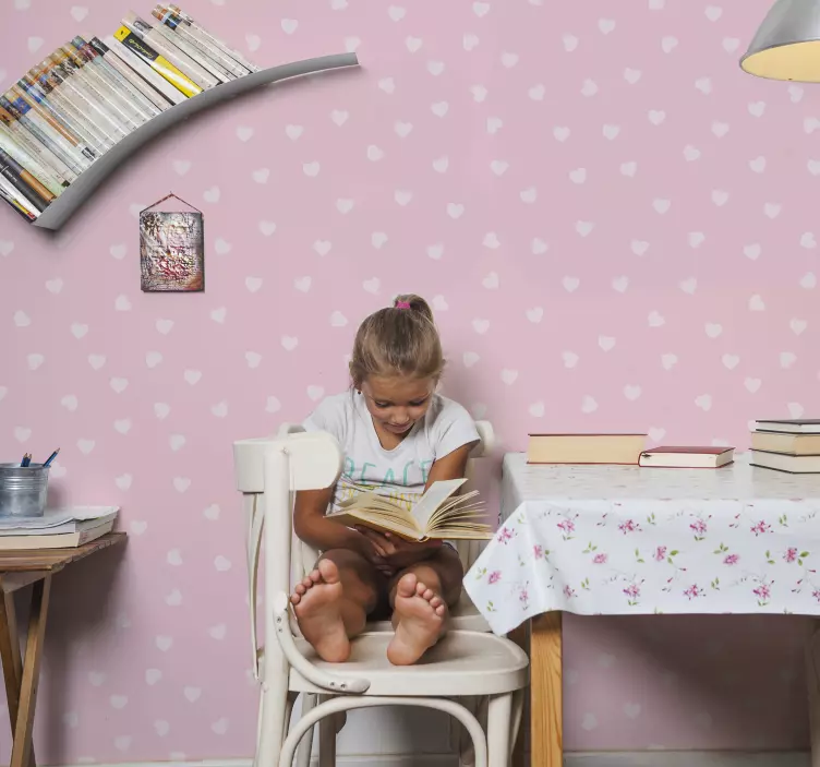 Hjerter vægmaleri klistermærke - TenStickers