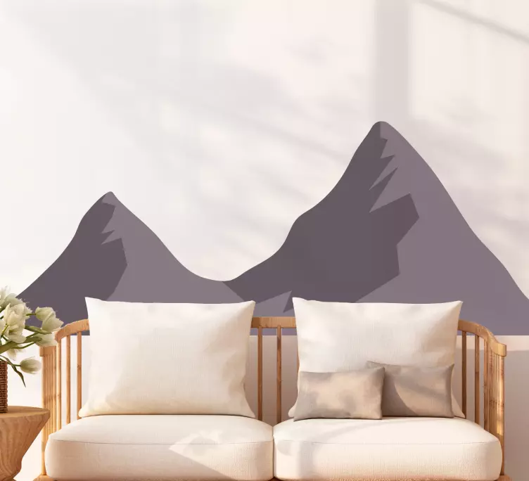 Høj bjerge natur væg klistermærke - TenStickers