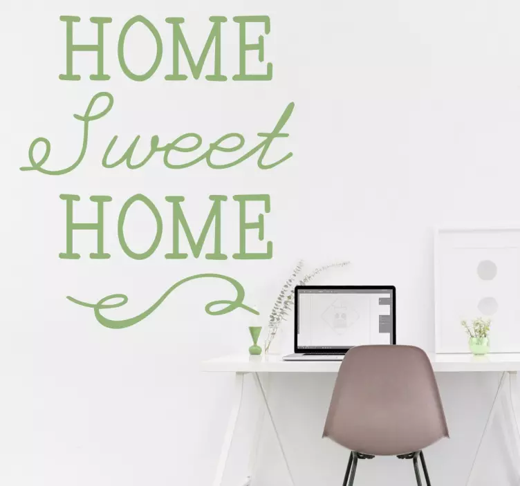 Home Sweet Home wallsticker - TenStickers