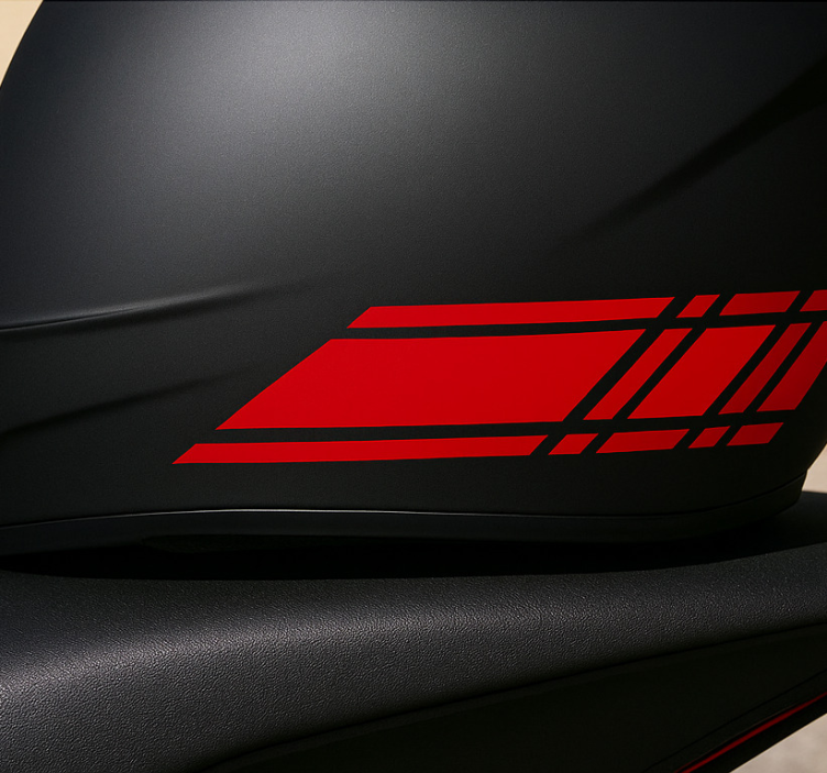 Hurtigt linjedesign motorcykelklistermærke - TenStickers