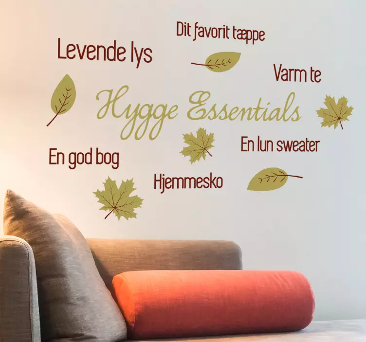 Hygge essentials sticker - TenStickers