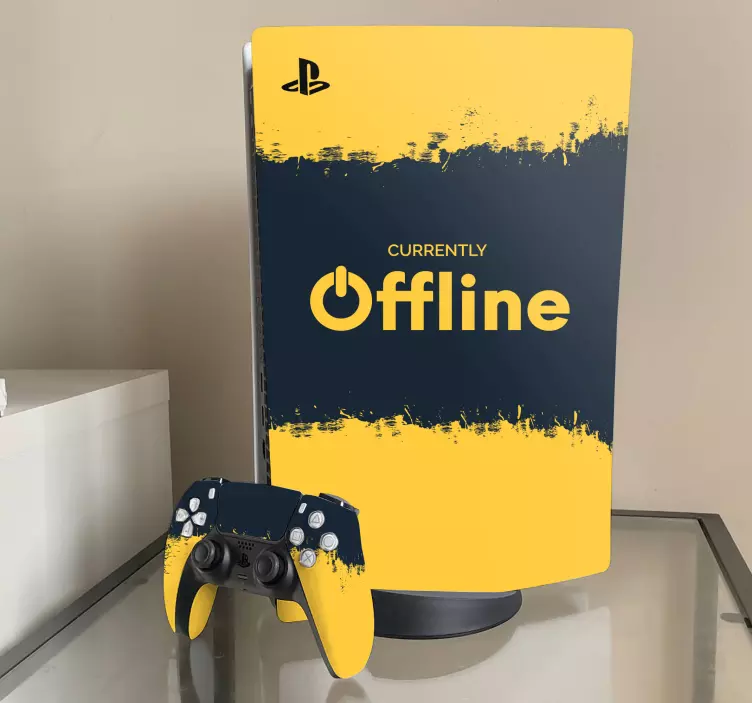 I øjeblikket offline ps5 vinyl klistermærke - TenStickers