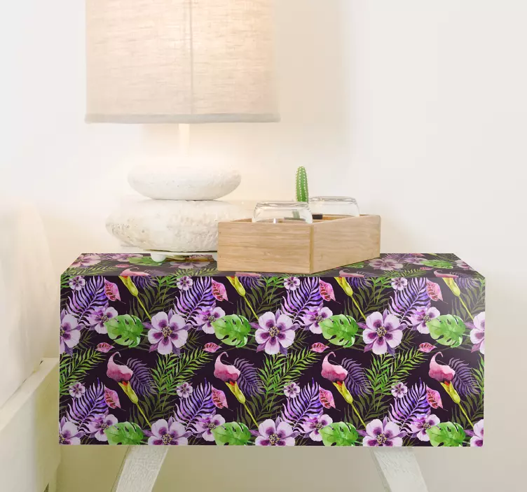 Ikea jungle flora møbelklistermærke - TenStickers