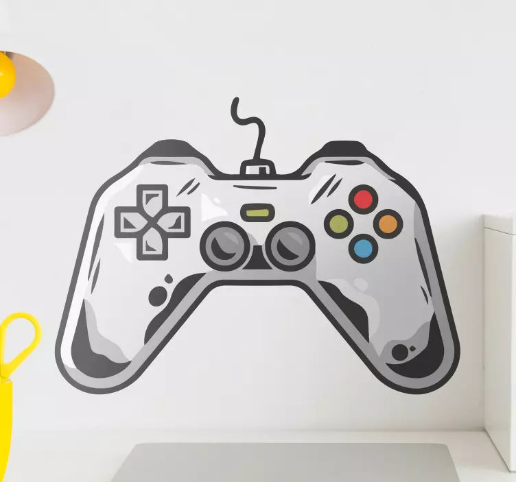 Ikon gamepad videospil playstation klistermærke - TenStickers
