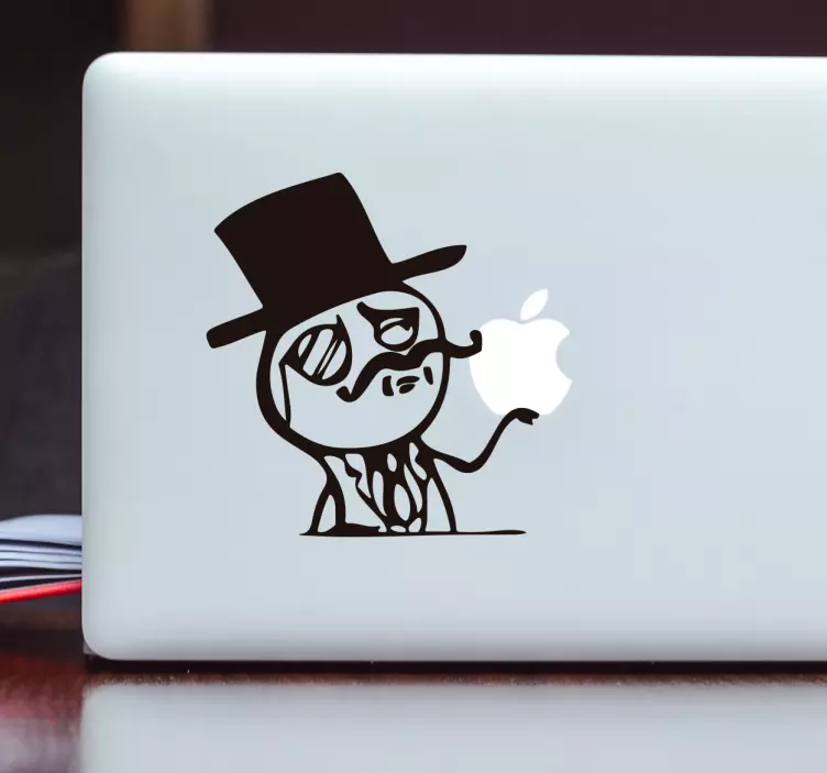 Ikonisk meme sticker laptop - TenStickers