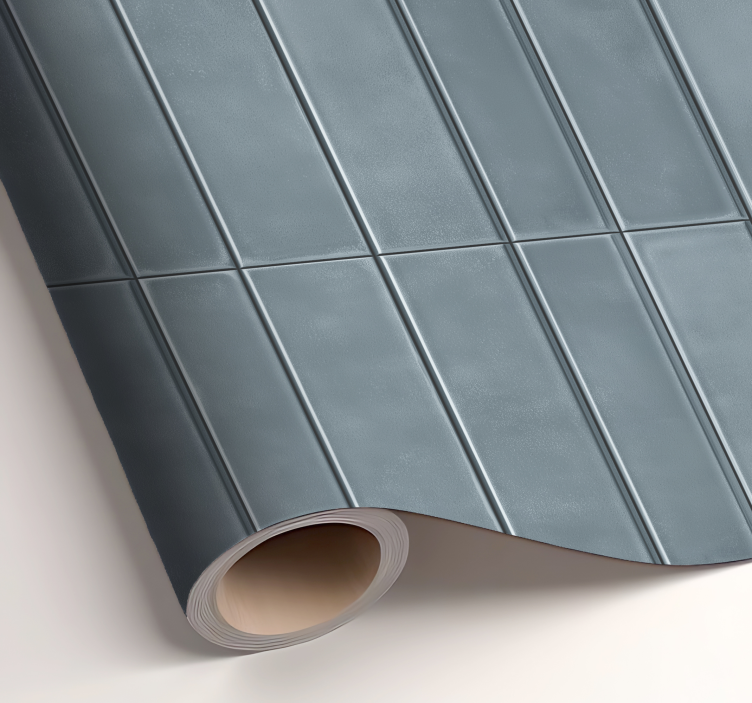 Imitation af blå fliser wallsticker dyr - TenStickers