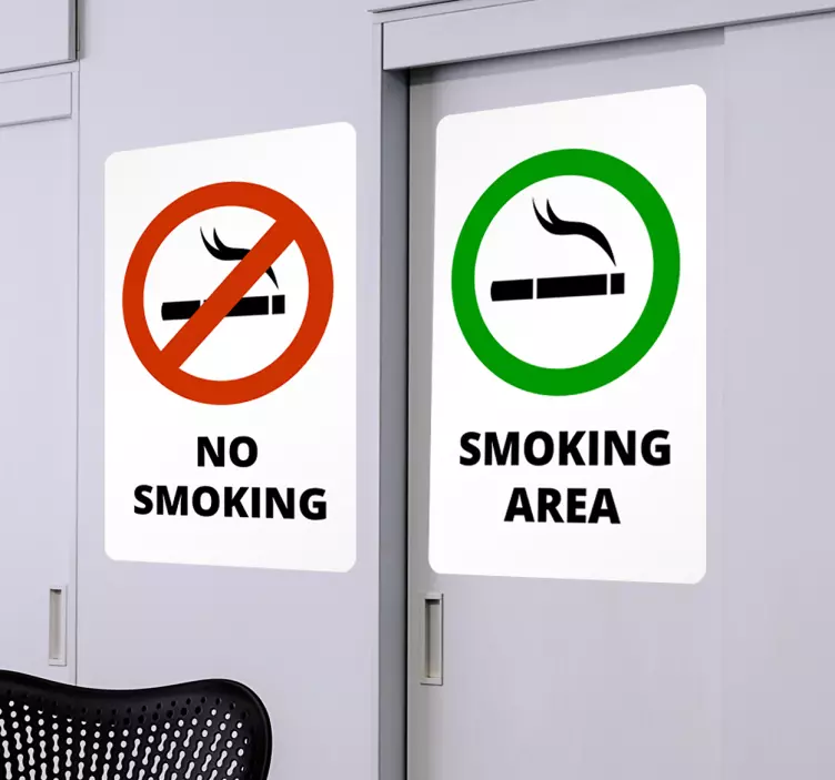Indikerende klistermærker, No smoking - TenStickers