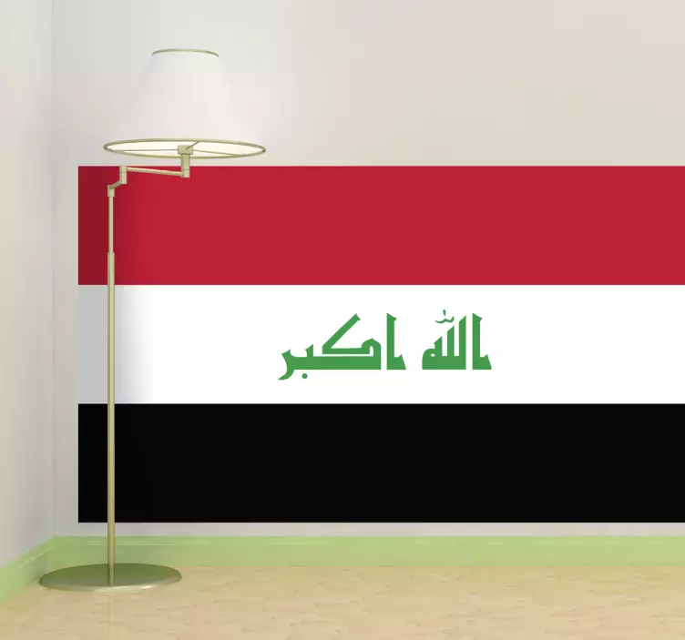 Irak flag mærkat - TenStickers
