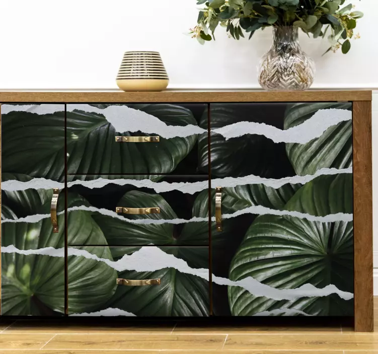 Folie til møbler med tornbladsmønster - TenStickers