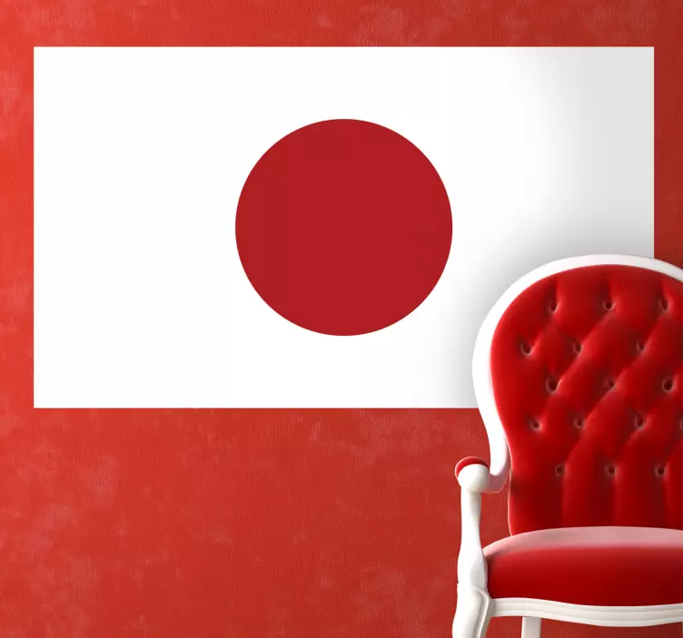 Japan flag klistermærke - TenStickers
