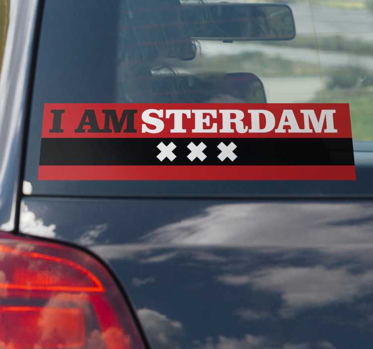 Jeg amsterdam vægklistermærke - TenStickers