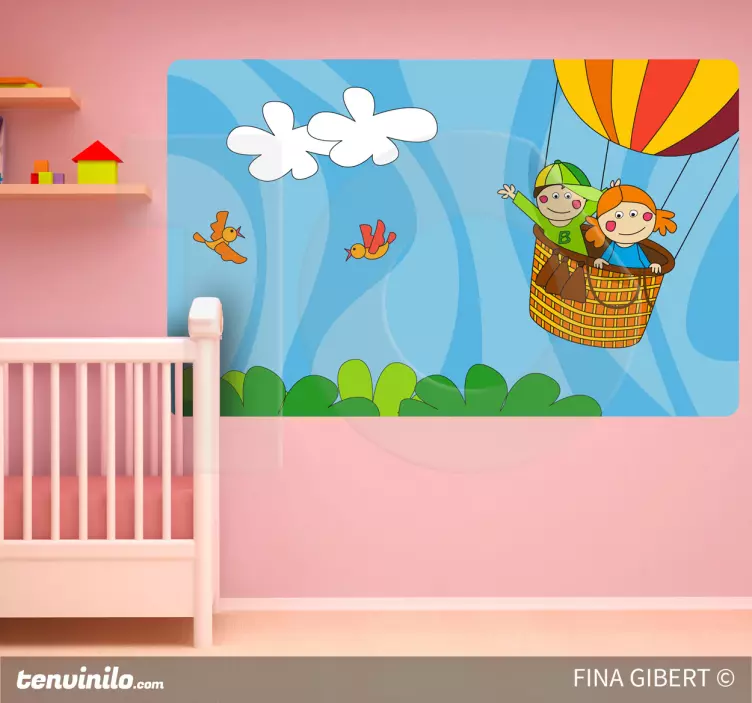 Jeg flyver klistermærke til børn - TenStickers