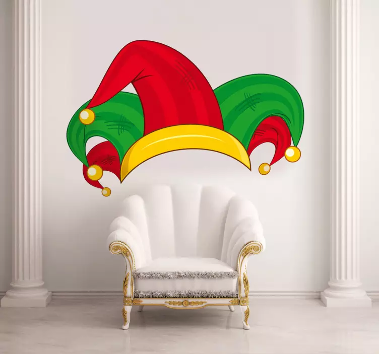 Joker hat wallsticker - TenStickers