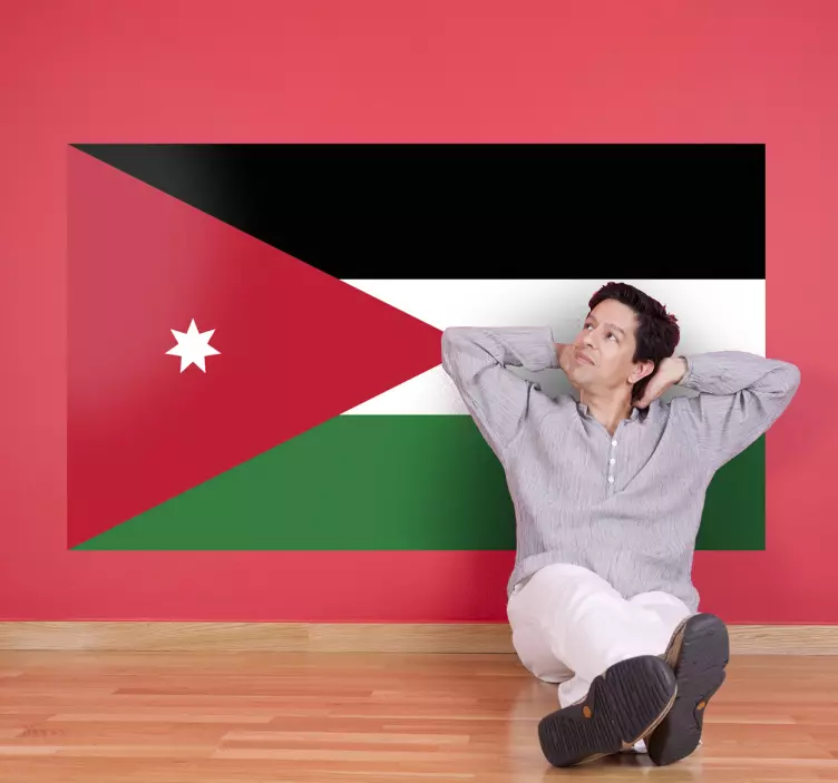 Jordan flag klistermærke - TenStickers