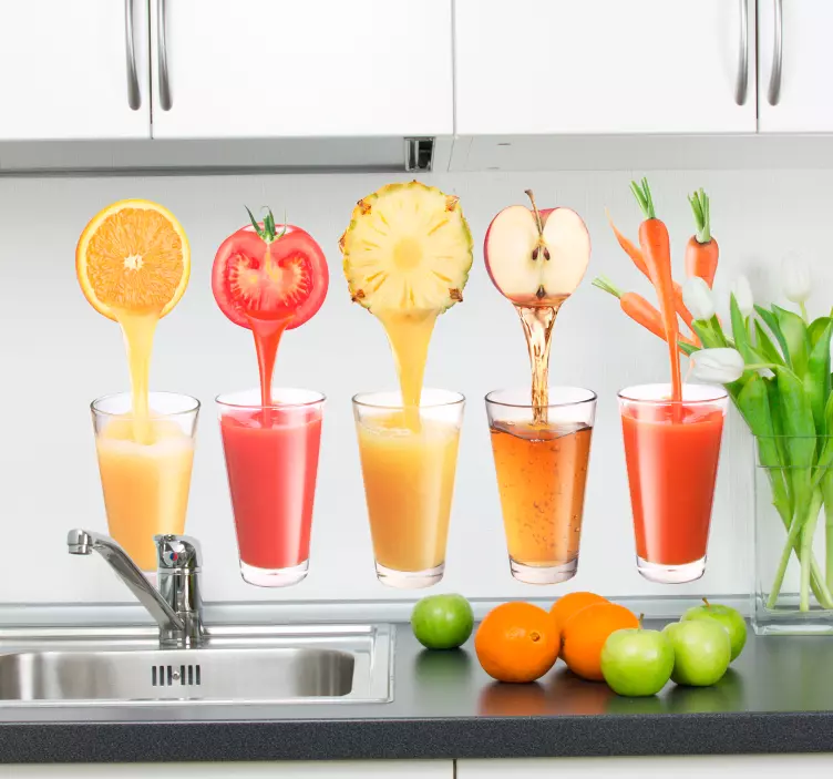 Juice køkkenklistermærke - TenStickers
