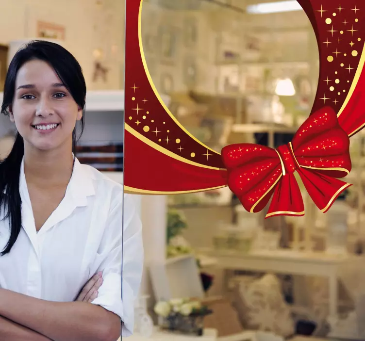 Jul bånd klistermærke - TenStickers