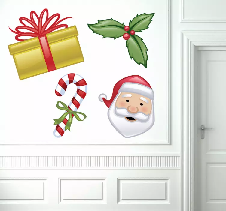 Jul klistermærke sæt - TenStickers