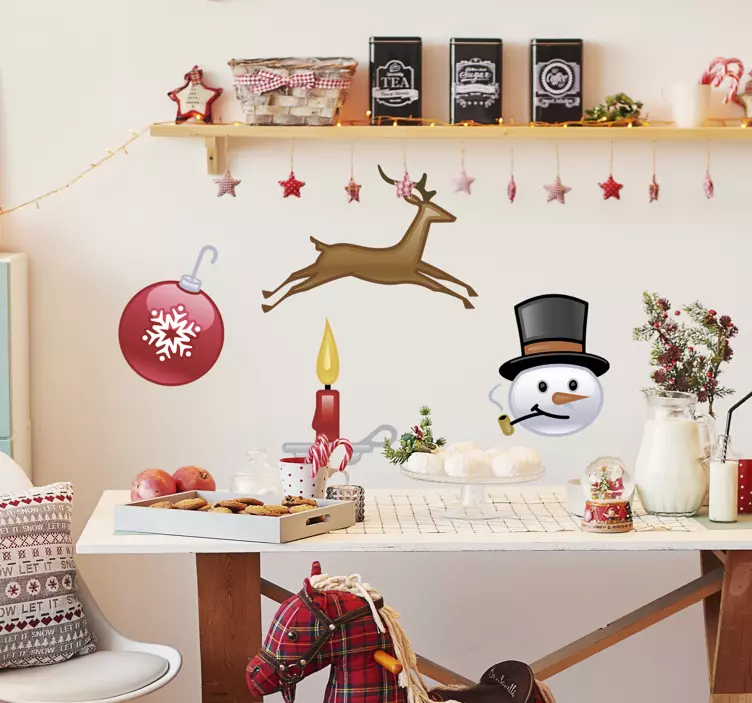 Julegave klistermærker samling - TenStickers