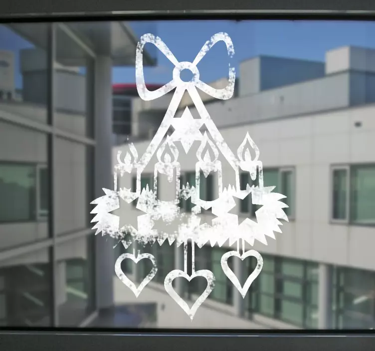 Julestickers adventskrans - TenStickers