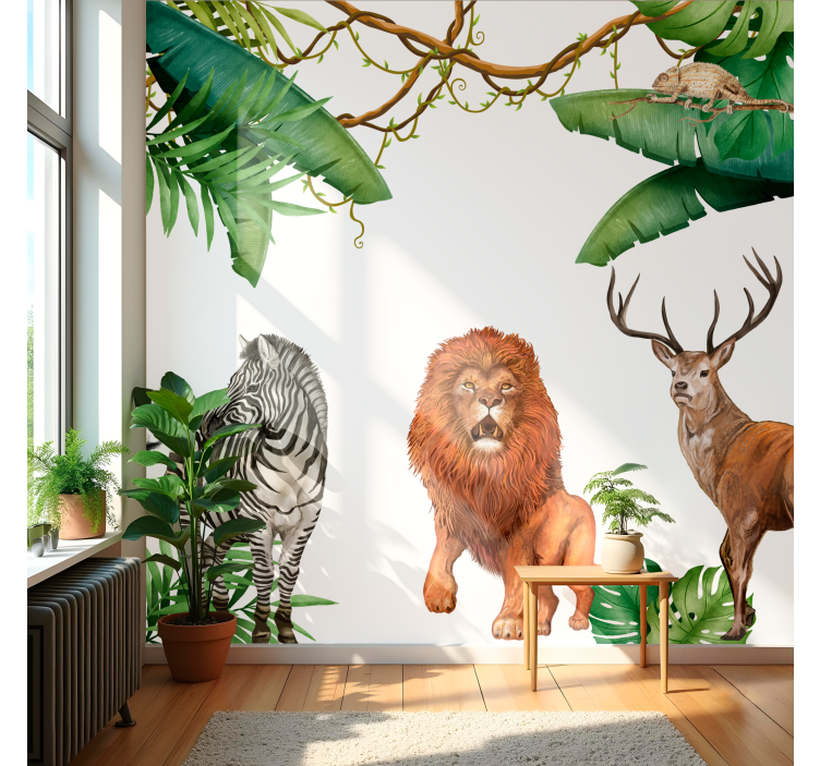 Jungle eventyr wallsticker - TenStickers