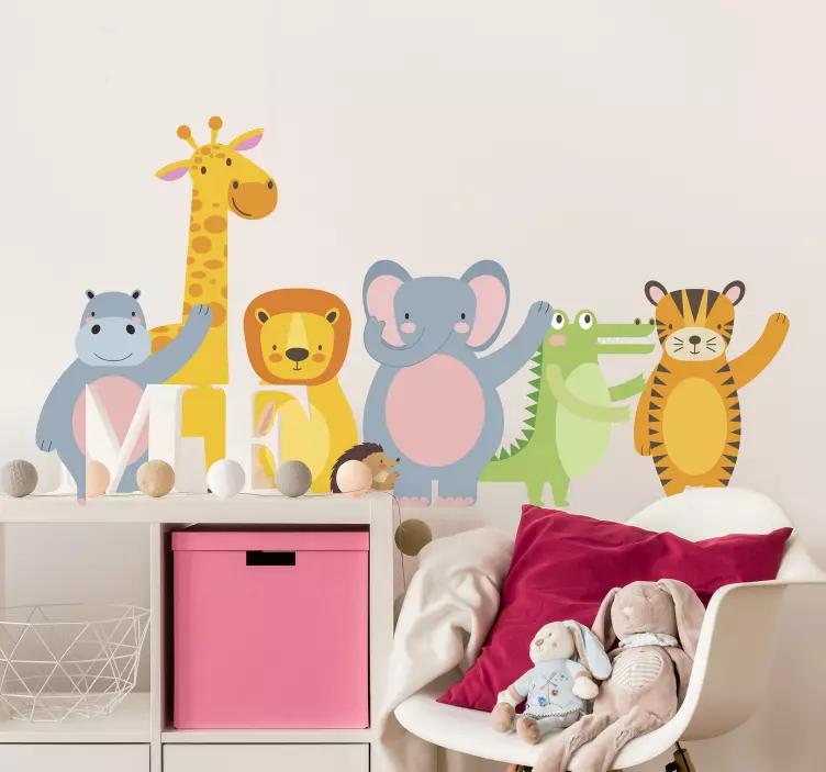 Klistermærke for junglehvalpe - TenStickers