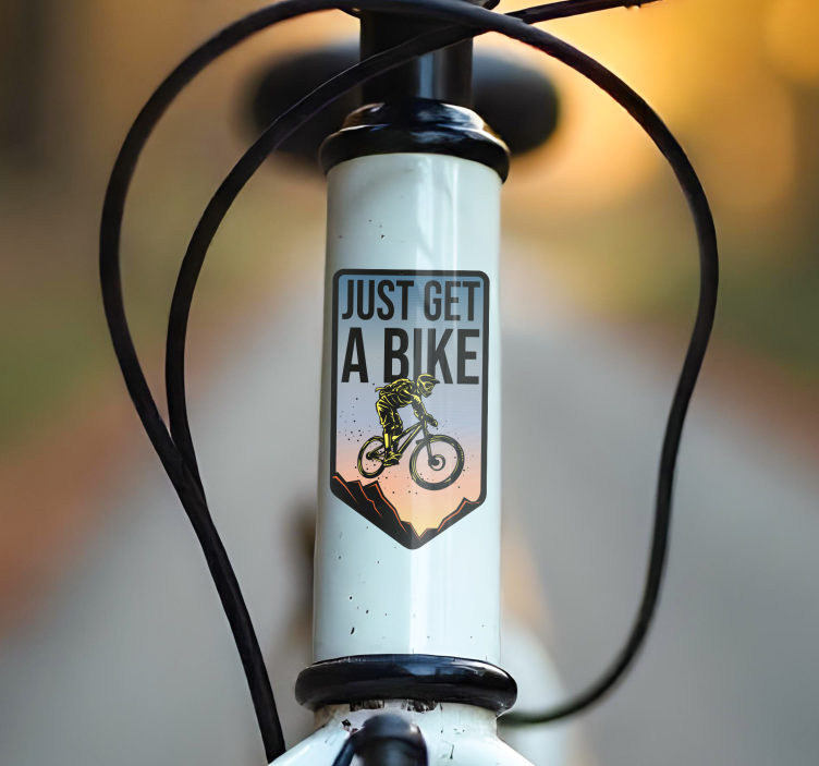 Just get a bike klistermærke til cykel - TenStickers