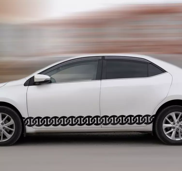 Kæder klistermærke til bil - TenStickers