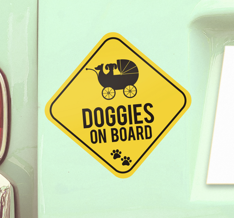 Kæledyr ombord sticker til bil - TenStickers