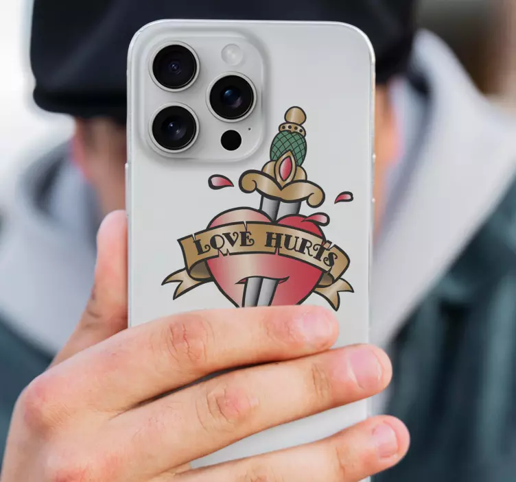 Kærlighed gør ondt med tatoveringsmærkatet - TenStickers