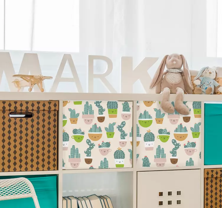 Kaktus potter folie til møbler - TenStickers