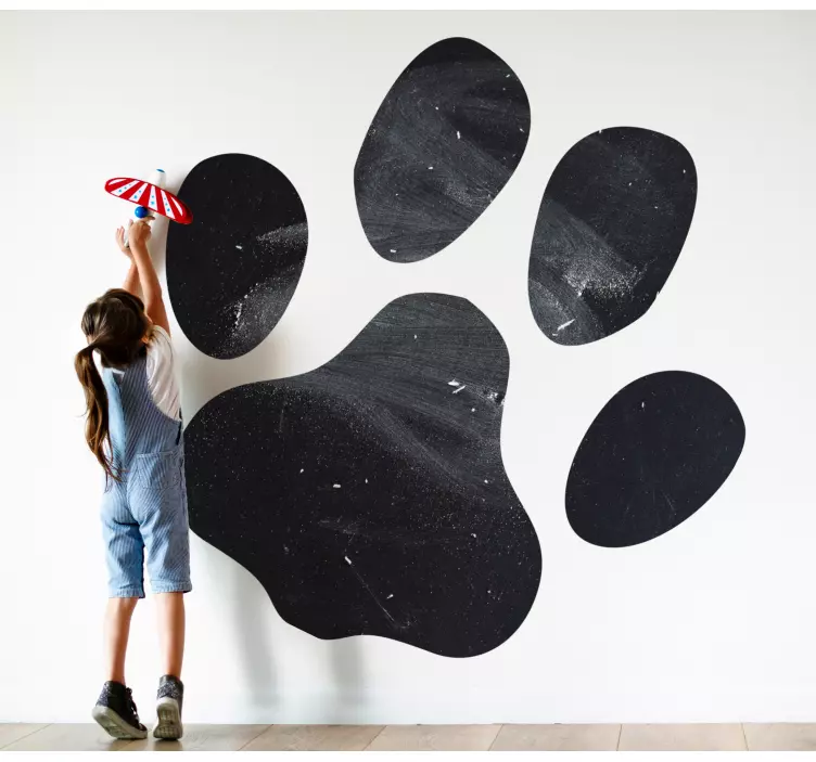 Kat pote sødt design skriv på klistermærket - TenStickers