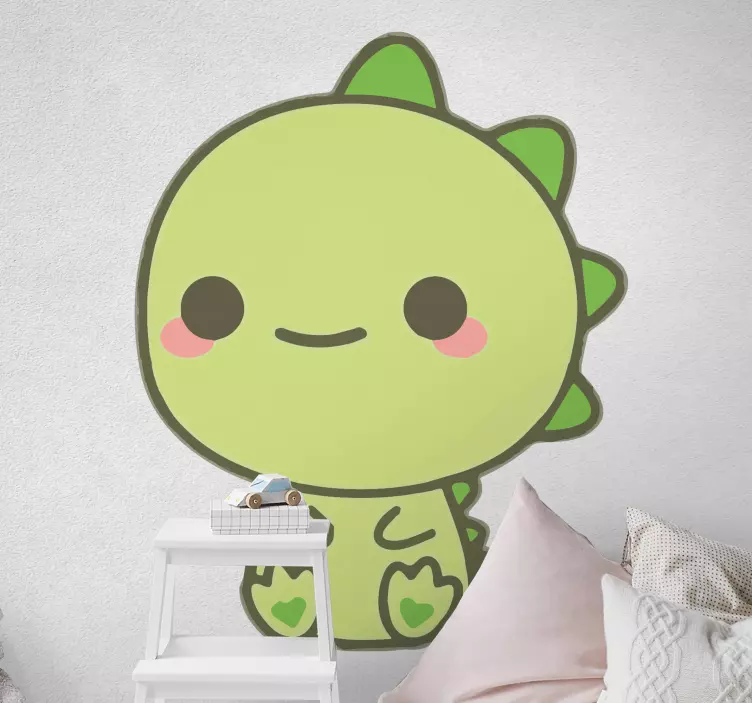 Kawaii dinosaur børn drage væg klistermærke - TenStickers