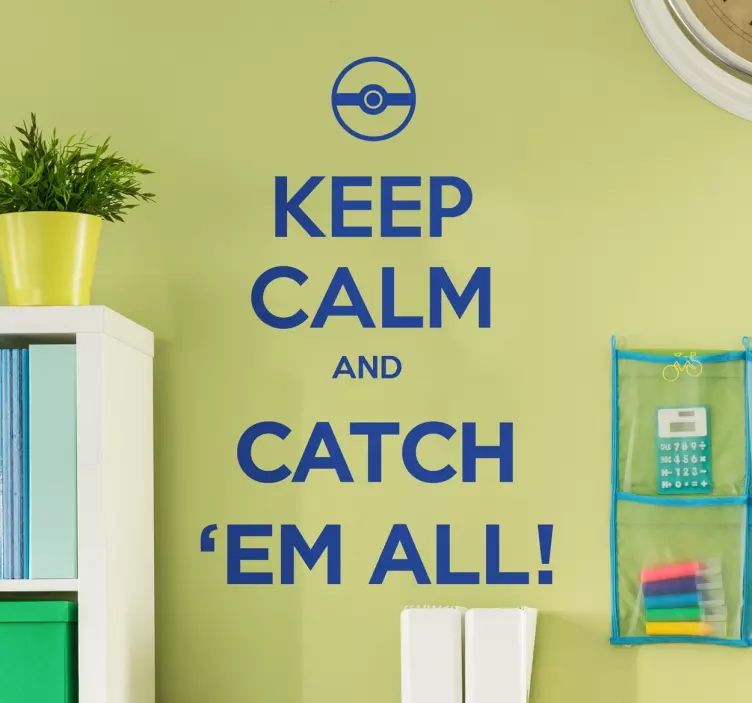 Keep calm Pokemon wallsticker - TenStickers